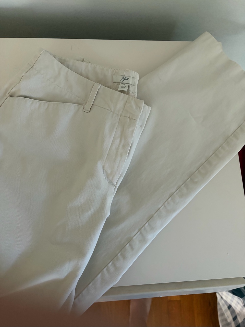 J. Jill Straight Leg Pants in Off-White